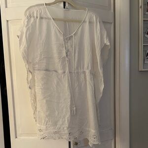 Old Navy White Swim Cover Up
